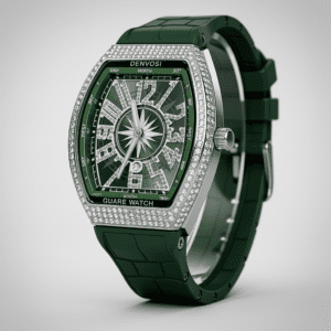 DENVOSI Diamond-Inspired Luxury Square Dial Watch